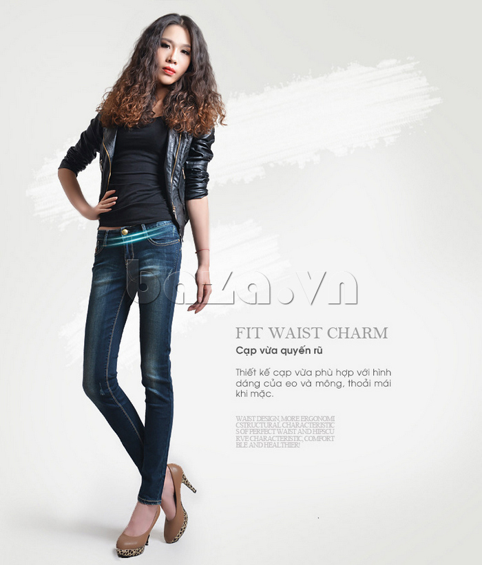 Chiếc quần jeans bulkish ống bút chì kiểu Hàn Quốc là sản phẩm quần bò nữ độc đáo, thu hút