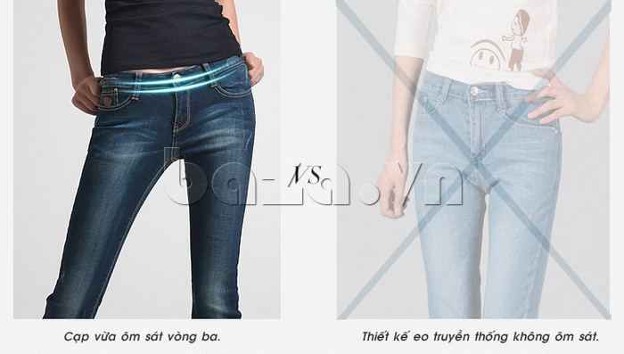 Chiếc quần jeans bulkish ống bút chì kiểu Hàn Quốc là sản phẩm quần bò nữ độc đáo, khác biệt cho bạn gái
