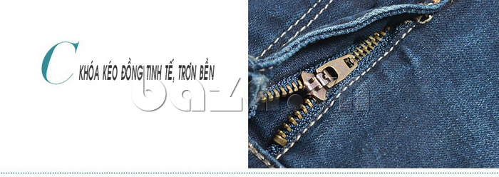 Chiếc quần jeans bulkish ống bút chì kiểu Hàn Quốc là sản phẩm quần bò nữ độc đáo, và quyến rũ 