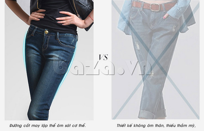 Chiếc quần jeans bulkish ống bút chì kiểu Hàn Quốc lthật thời trang và phong cách