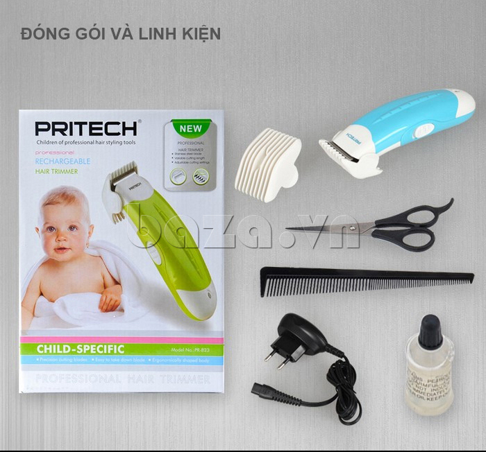 Tông đơ cắt tóc sạc điện Pritech PR-823 chất lượng đảm bảo