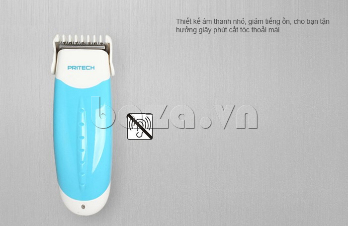 Tông đơ cắt tóc sạc điện Pritech PR-823 thiết kế âm thanh nhỏ, giảm tiếng ồn, cho bạn tận hưởng giây phút cắt tóc thoải mái