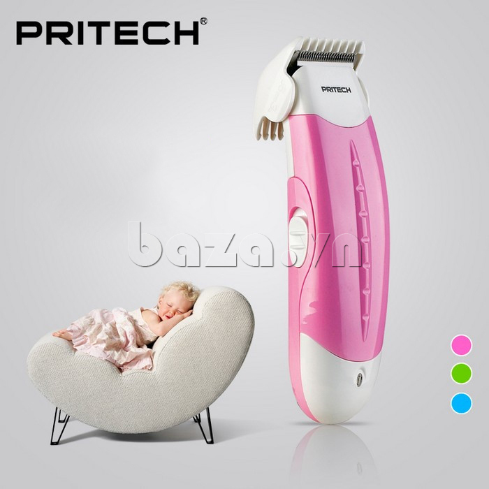 Tông đơ cắt tóc sạc điện Pritech PR-823 màu hồng 