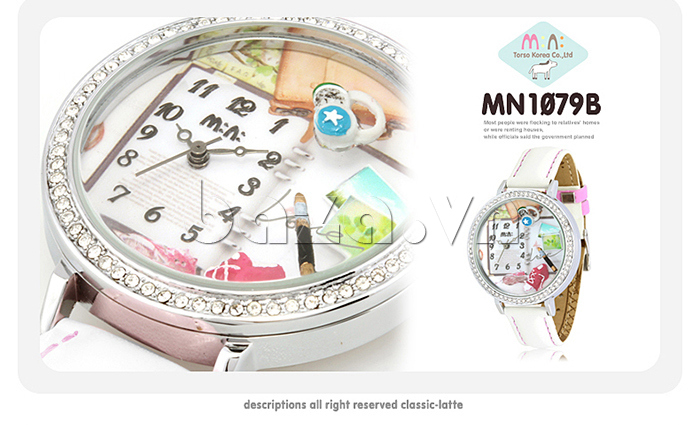 Đồng hồ nữ Mini MN1079 Cuộc sống tươi đẹp bức tranh thiên nhiên sống động