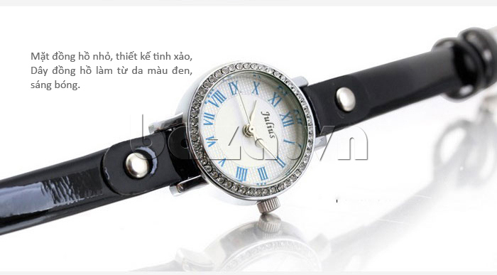 Đồng hồ nữ Julius JA-667 mặt đồng hồ nhỏ, thiết kế tinh xảo 