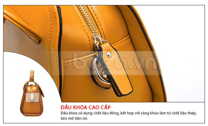 Túi xách nữ Binnitu phong cách Cá Tính khóa kéo thông minh và màu sắc 