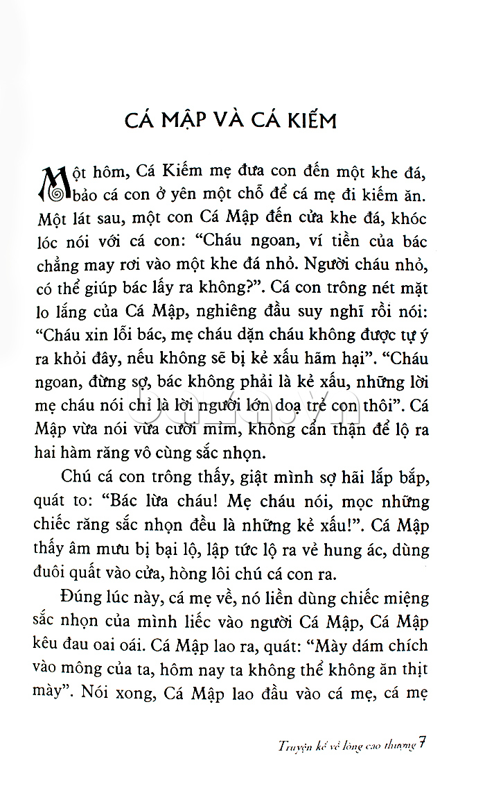 Truyện kể về lòng cao thượng sách bán chạy