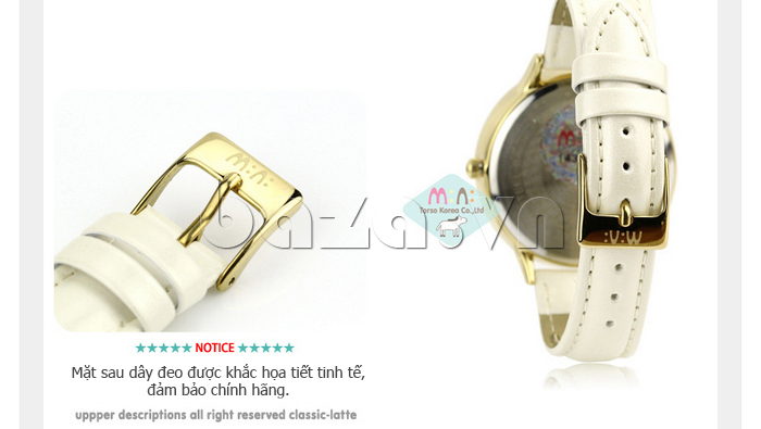 Đồng hồ nữ Mini MN973 Mặt phong cảnh dây đeo họa tiết tinh tế 