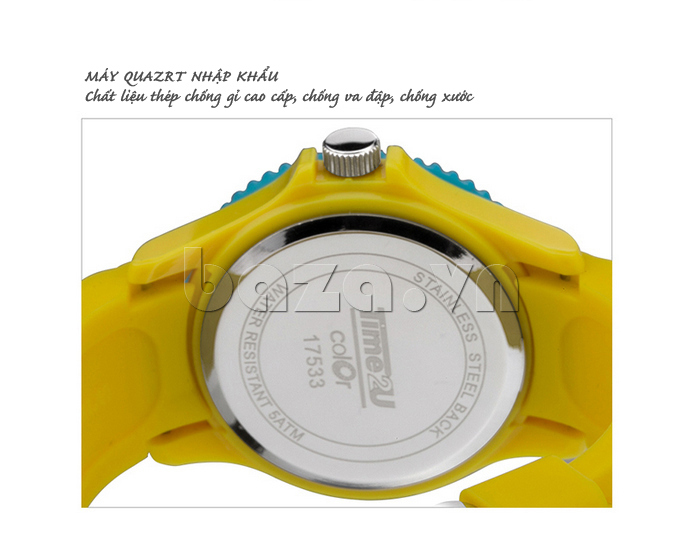 Đồng hồ thời trang Time2U 92-17833 chất liệu thép không gỉ 