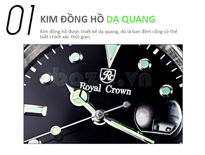 Đồng hồ nam Royal Crown 3663M tinh tế