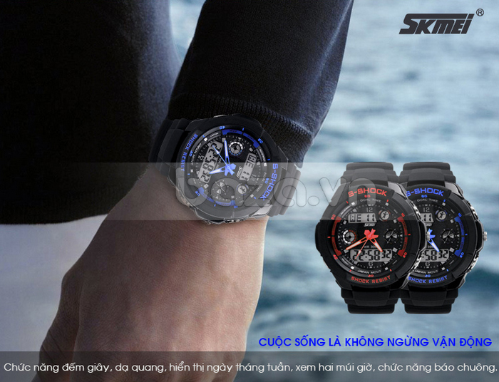 Đồng hồ thể thao S-Shock SK-0931 bền đẹp
