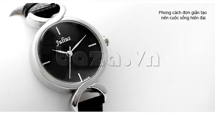 Đồng hồ nữ Julius JA-694 logo nổi bật 