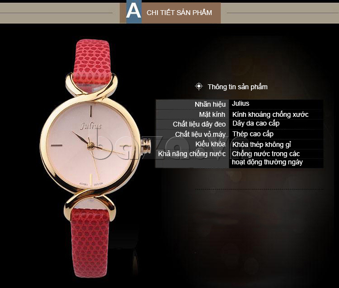 Đồng hồ nữ Julius JA-694- chi tiết sản phẩm 