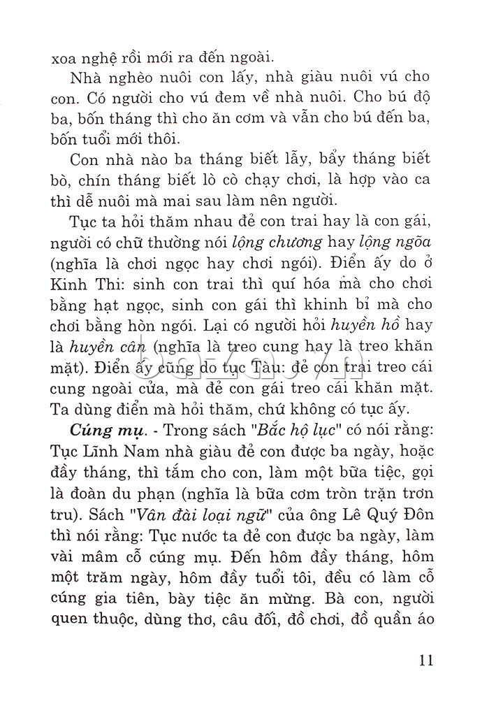 sách văn hóa xã hôi "Việt Nam phong tục " Phan Kế Bính trích đoạn hay
