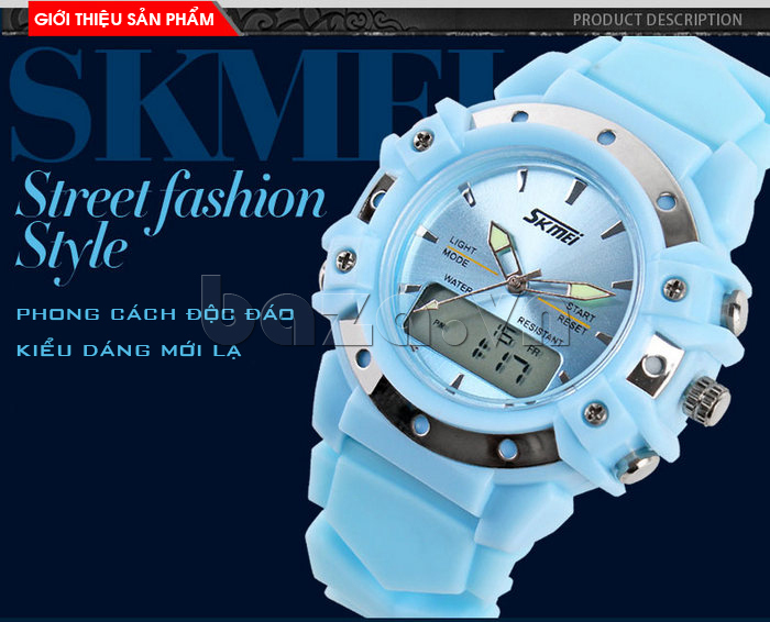 Đồng hồ điện tử SKmei thời trang 0821đa chức năng phong cách thời trang mới lạ 