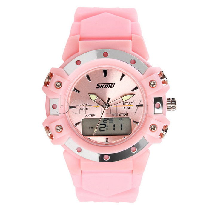 Đồng hồ điện tử SKmei thời trang 0821đa chức năng dây đeo mềm mại 