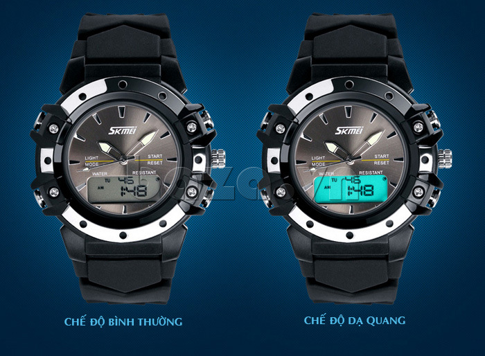 Đồng hồ điện tử SKmei thời trang 0821đa chức năng thiết kế mới lạ, ấn tượng, độc đáo 