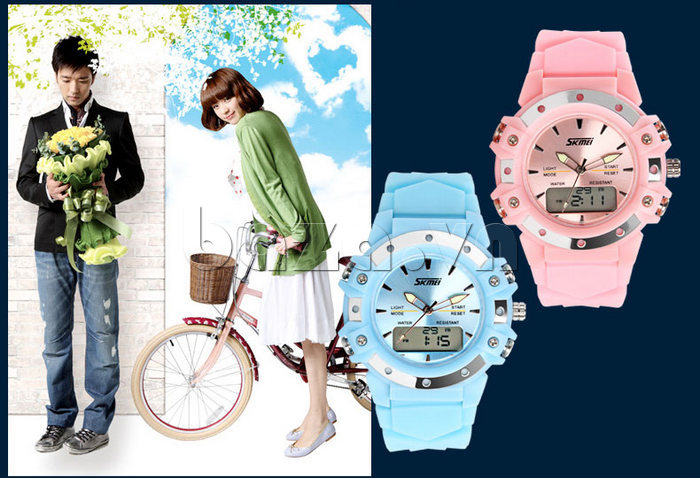 Đồng hồ điện tử SKmei thời trang 0821đa chức năng tạo vẻ đẹp cho các cô gái chàng trai hiện đại 
