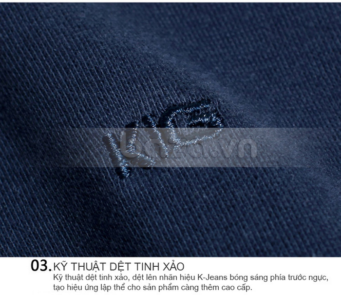 Áo thun nam dài tay K-Jeans KT-801LD bền bỉ không lo bị biến dạng 