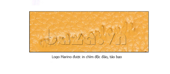 Logo trên Ví da nữ Marino Orlandi 1221058-M  in chìm độc đáo