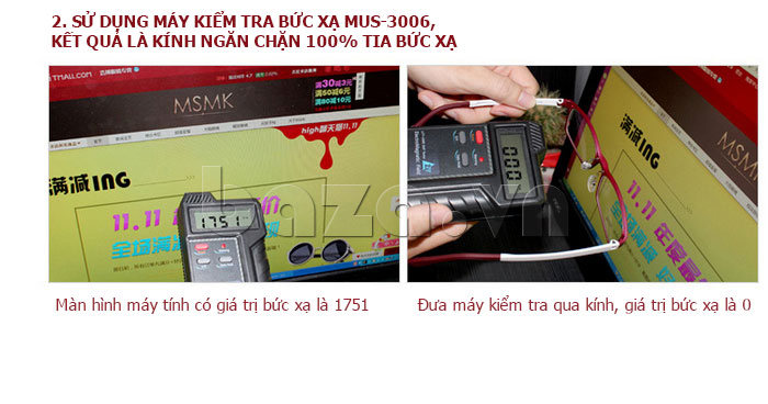 Kính chống bức xạ MSMK 3006 - ngăn chặn tia bức xạ