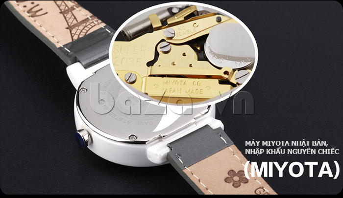 Đồng hồ nữ Mini Khu vườn của Thỏ máy miyota nhập khẩu từ Nhật Bản 