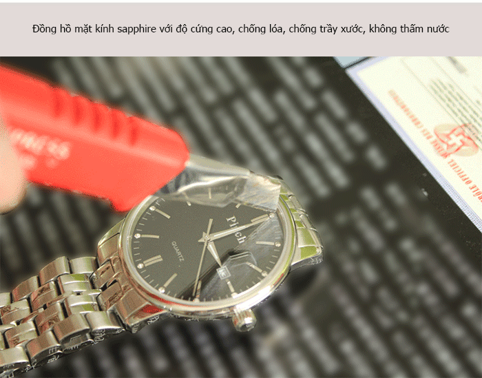 Đồng hồ siêu mỏng nữ Pinch L8009A thanh lịch 