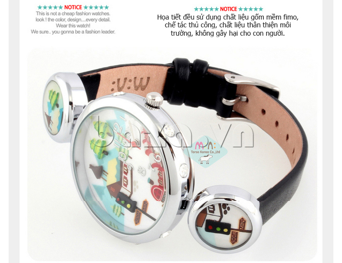 Đồng hồ nữ Mini MN930 Nhịp điệu cuộc sống dây da đẹp và bền bỉ 