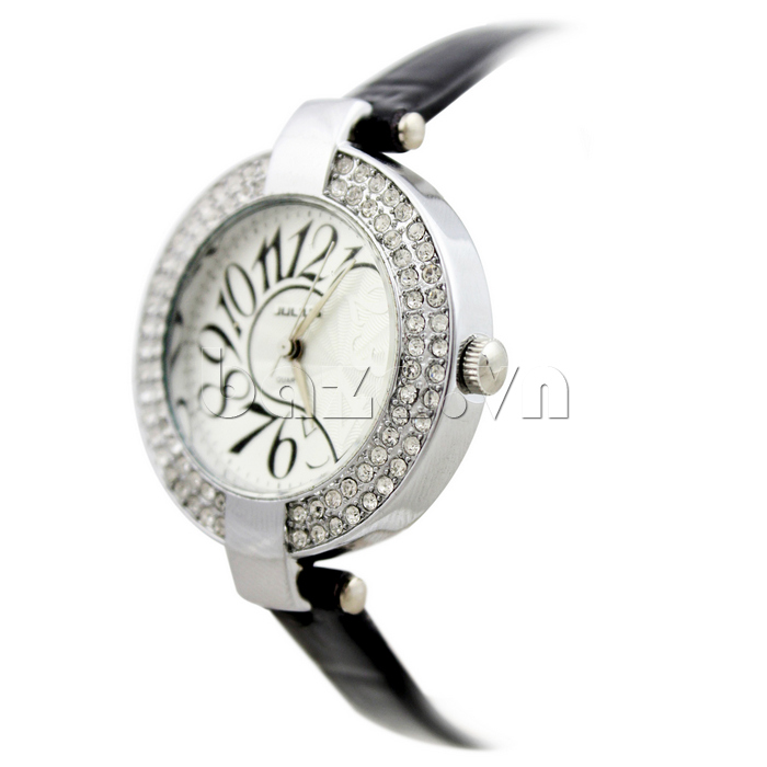 Đồng hồ nữ viền đính đá julius- Korea JA-312 đẳng cấp 