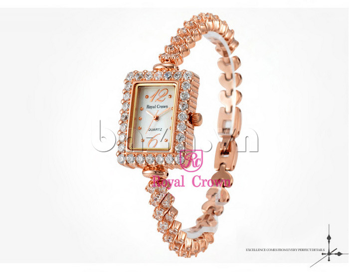 Đồng hồ đeo tay nữ màu Rose Gold quý phái