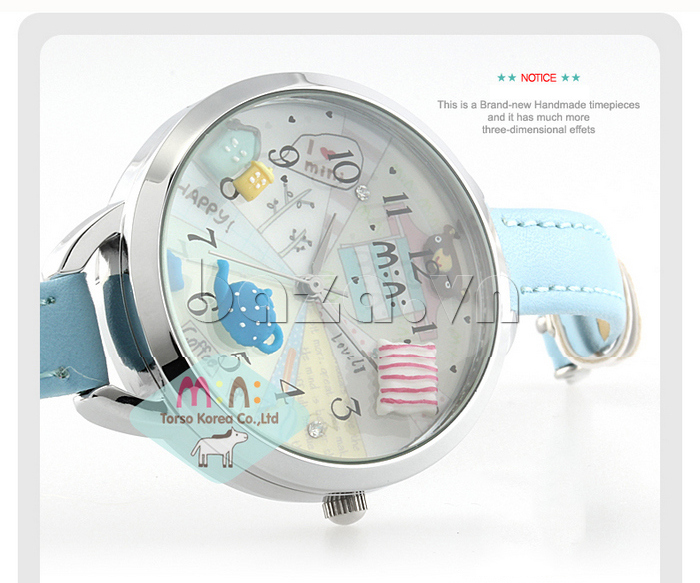 Đồng hồ nữ Mini MNS880 gấu trúc đáng yêu họa tiết ngộ nghĩnh 