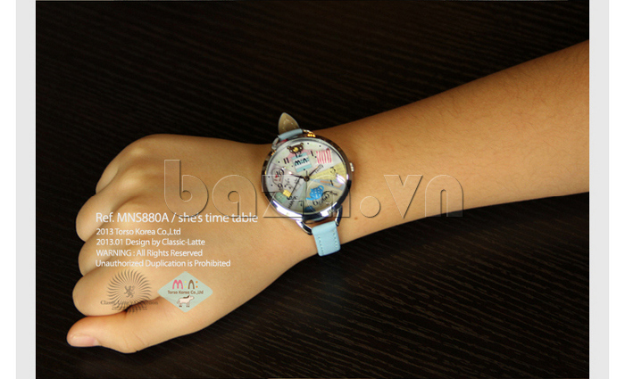 Đồng hồ nữ Mini MNS880 gấu trúc đáng yêu thích hợp với nhiều phong cách khác nhau\