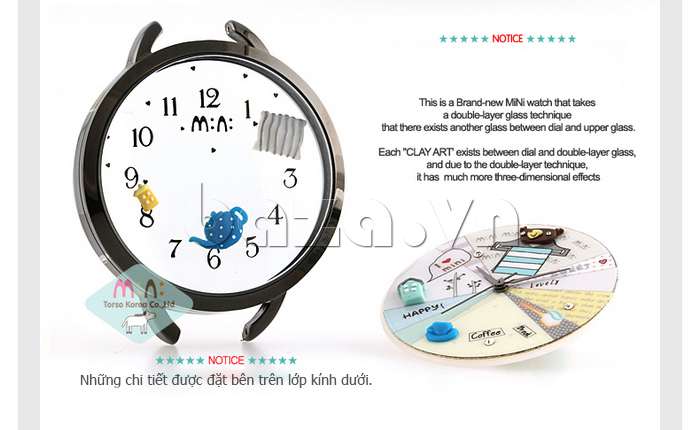Đồng hồ nữ Mini MNS880 gấu trúc đáng yêu mang lại nhiều tiện ích hơn cho người sử dụng