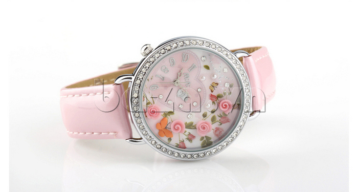 Đồng hồ nữ Mini MN1094 trái tim tình yêu dây da thời trang 