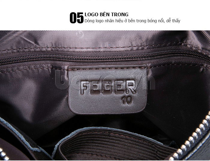 Túi da nam đeo vai Feger 037-1 đầy quyến rũ
