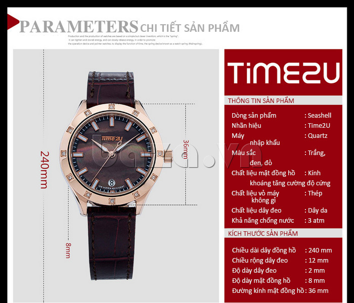 thông tin của Đồng hồ nữ thời trang Time2U