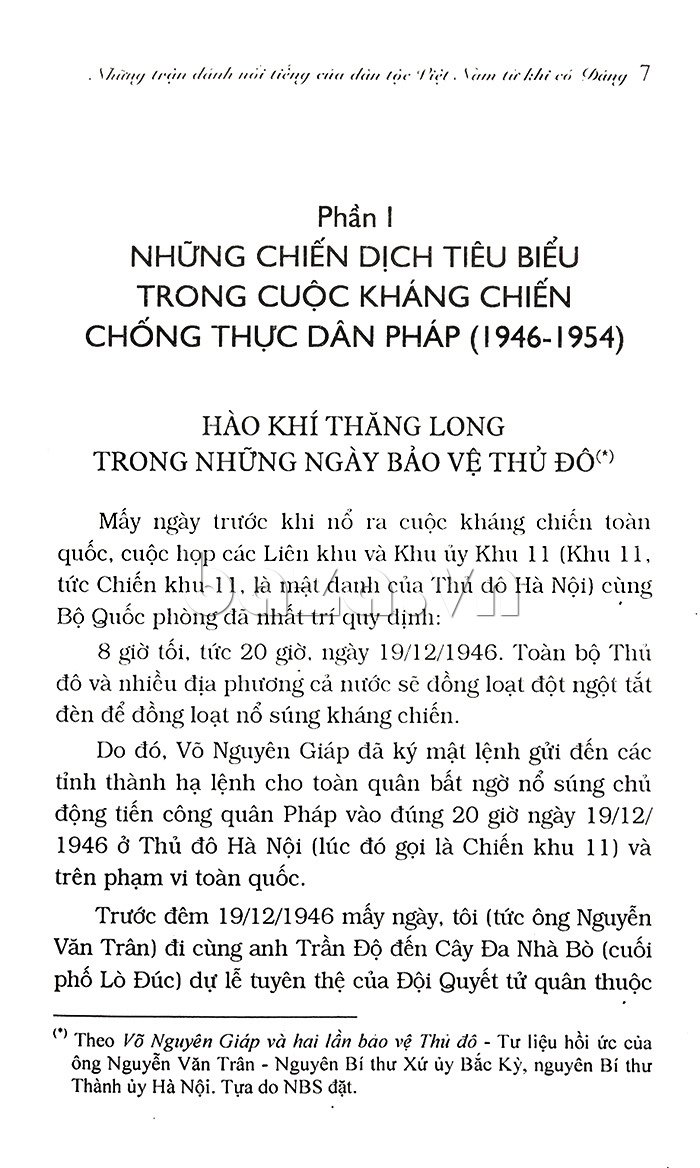 Sách lịch sử Những trận đánh nổi tiếng của dân tộc Việt Nam từ khi có Đảng