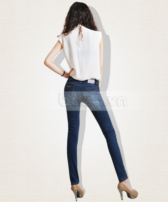 Quần Jeans nữ Bulkish ống bút chì kiểu dáng Âu Mỹ sành điệu, thời thượng
