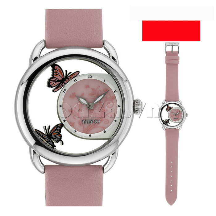 Đồng hồ dây đeo màu hồng dịu dàng, nữ tính