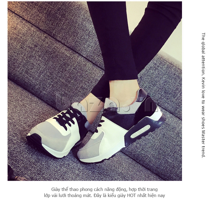 sneaker phong cách Hàn Quốc Montmartre dễ mix đồ 