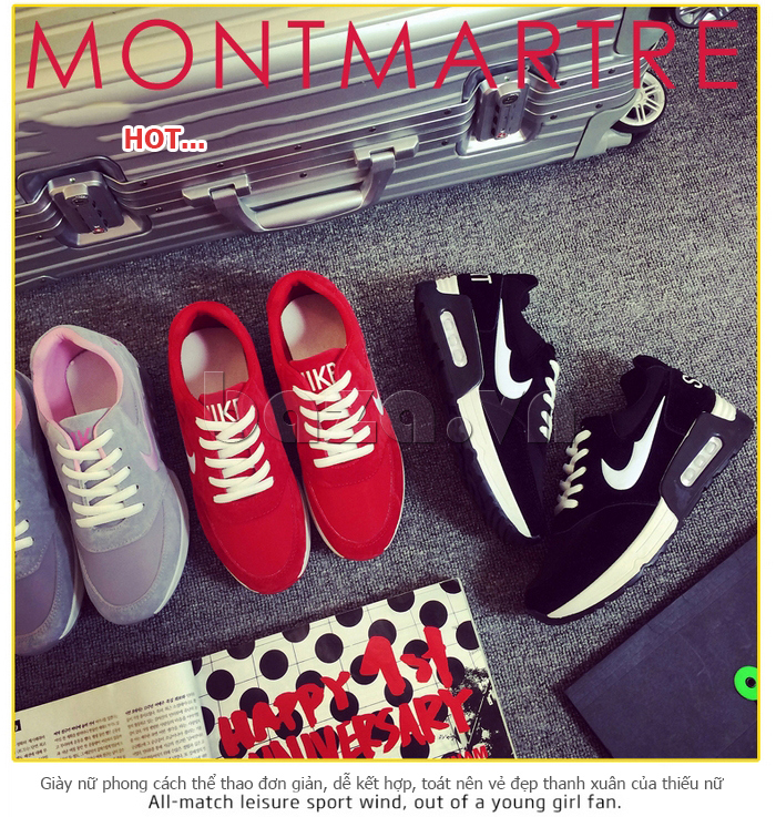 sneaker phong cách Hàn Quốc Montmartre mới lạ 