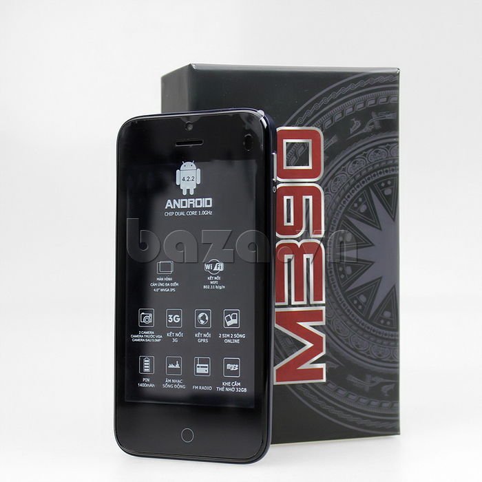 Điện thoại cảm ứng Masstel M390 sử dụng hệ điều hành Android