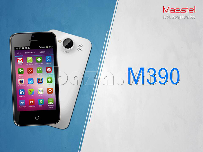 Điện thoại cảm ứng Masstel M390 màu trắng thời trang