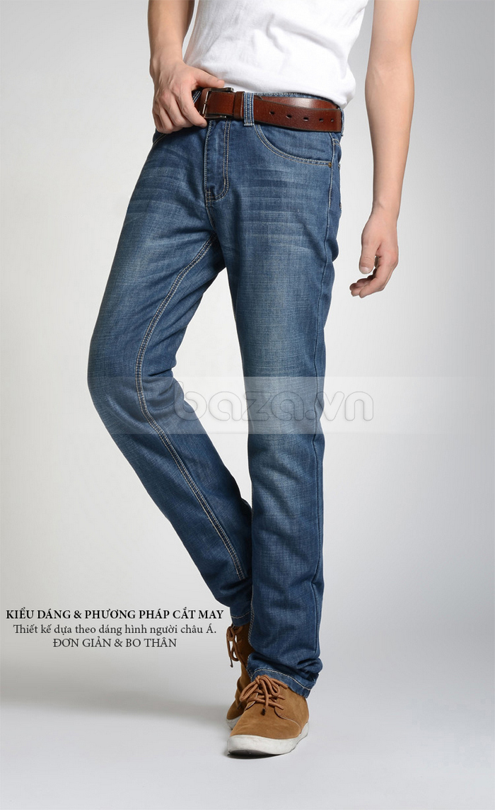 quần Jeans nam LeHondies ống đứng được thiết kế dựa trên dáng người châu Á