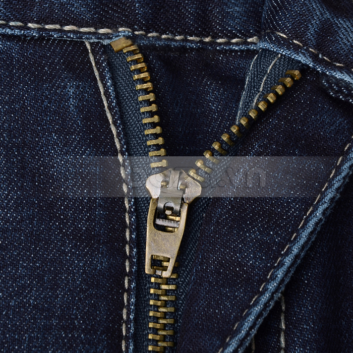 quần Jeans nam LeHondies ống đứng thiết kế khóa kéo kim loại thời trang