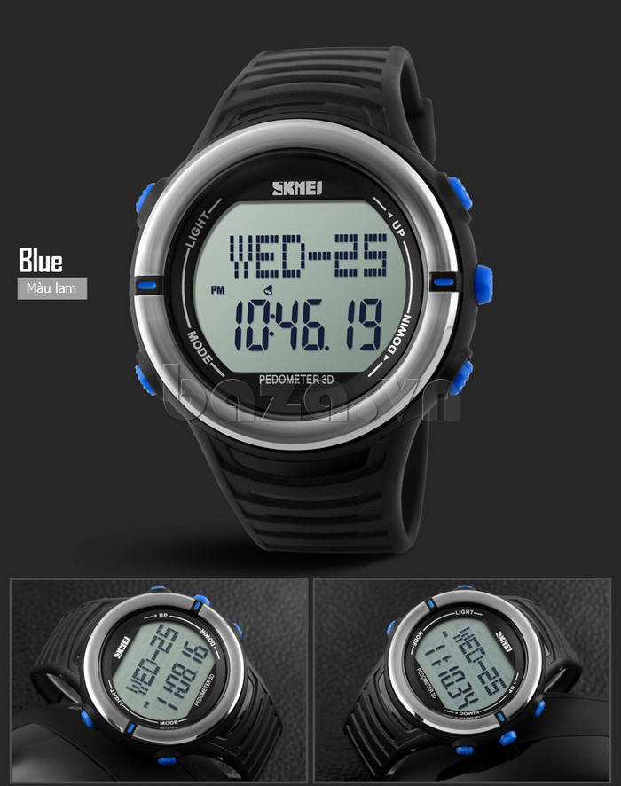 Đồng hồ thể thao đo nhịp tim nam Skmei 1111 - màu xanh lam