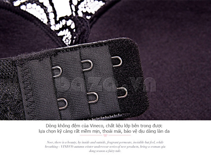 Bộ đồ lót nữ ren xuyên thấu không đệm Vineco V152361