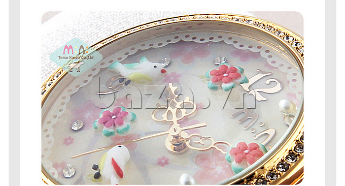 Đồng hồ hoa nữ Mini MN1065 màu sắc cuốn hút hấp dẫn 