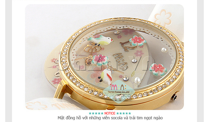 Đồng hồ hoa nữ Mini MN1065 ngọt ngào lời yêu thương 
