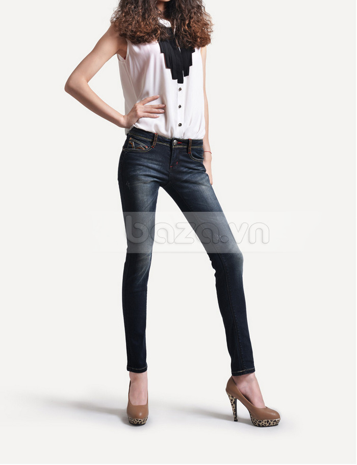 Quần Jeans nữ Bulkish phong cách Hàn Quốc thiết kế trẻ trung, cao cấp